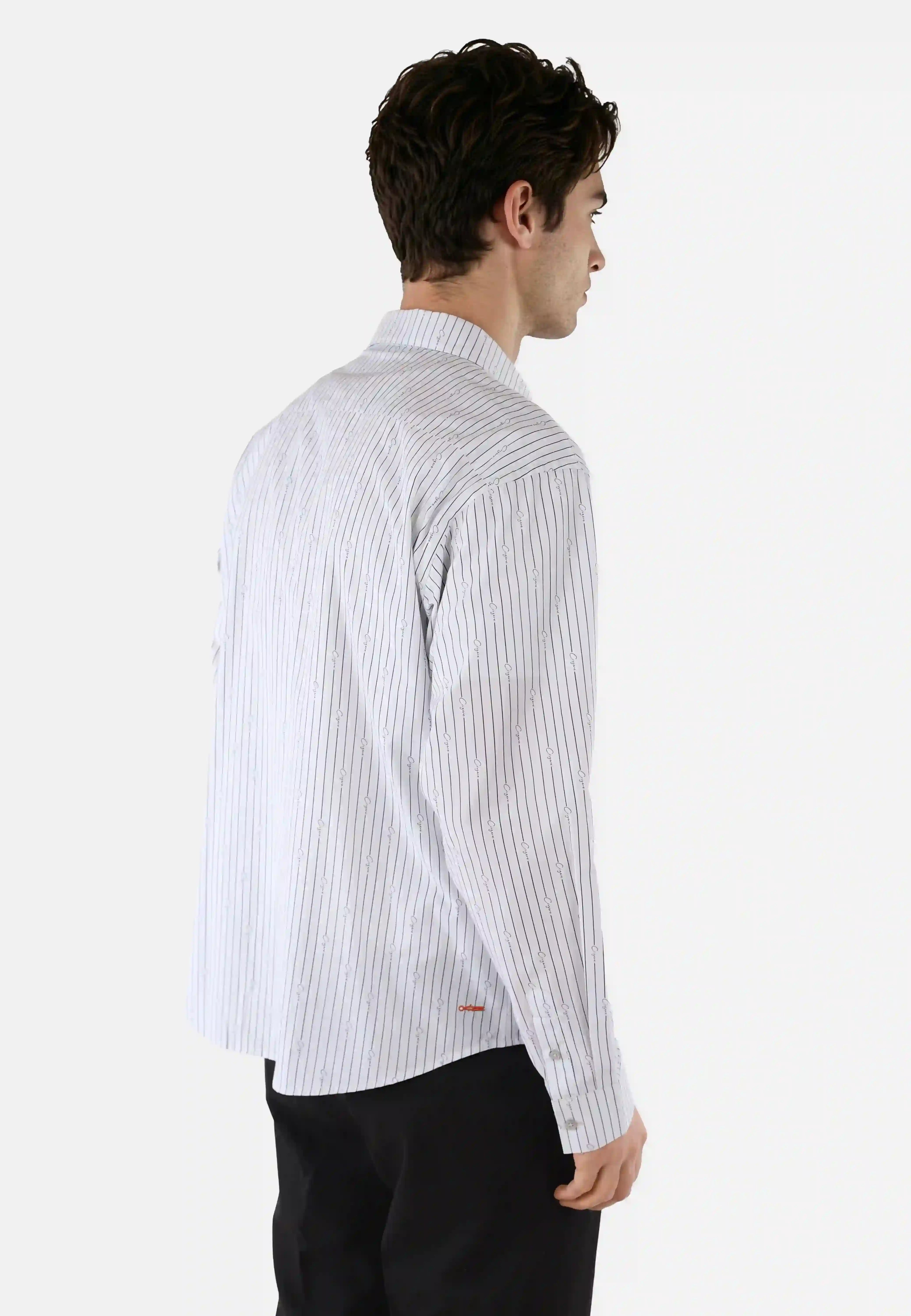 Herd printed shirt - White