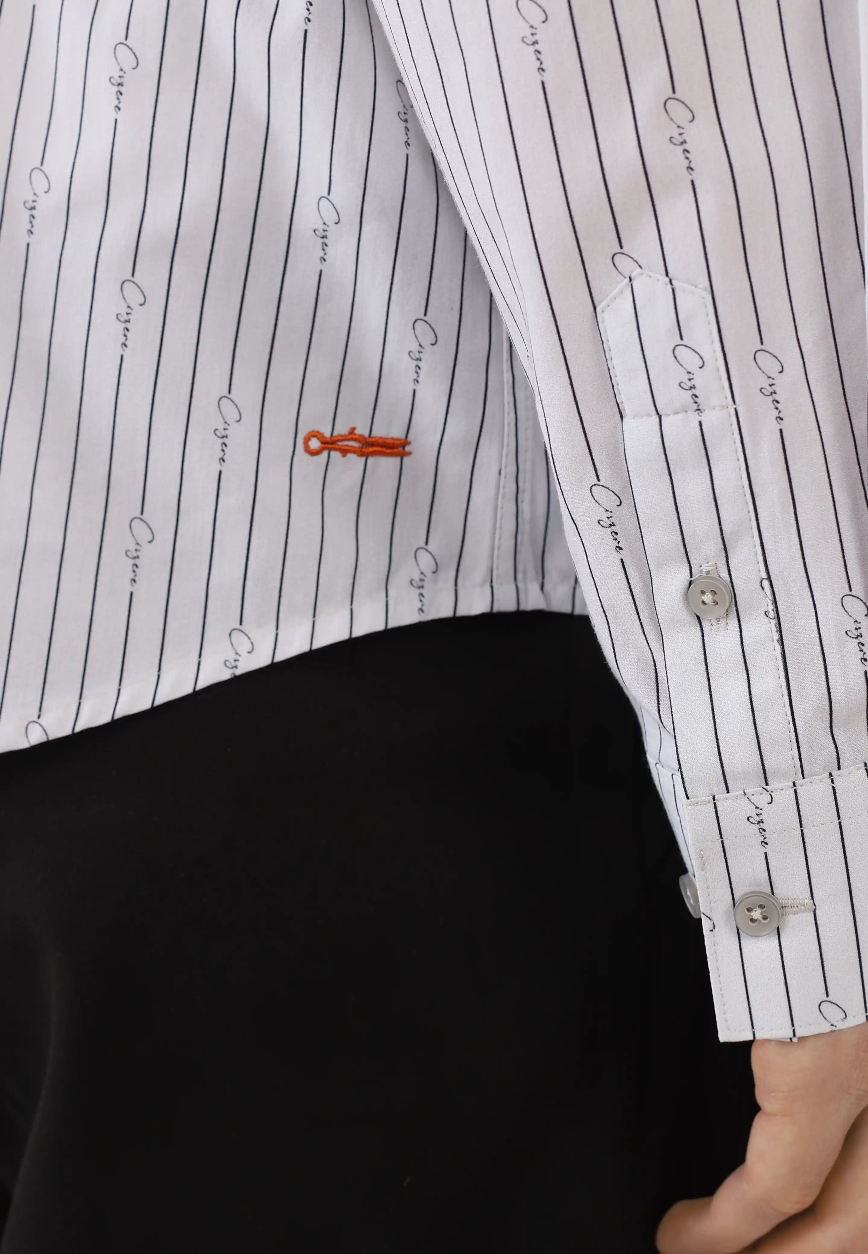 Herd printed shirt - White