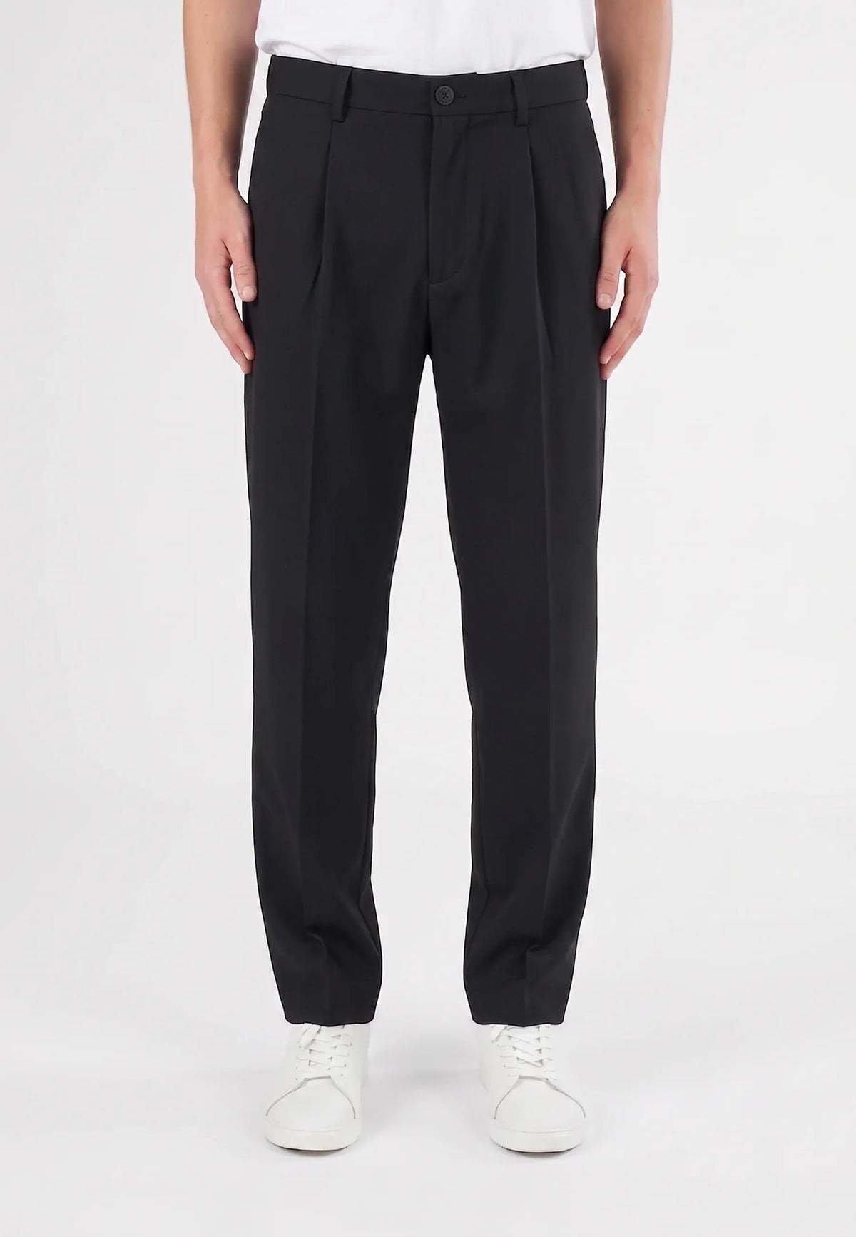 Landon heavy trousers - Black, detail view