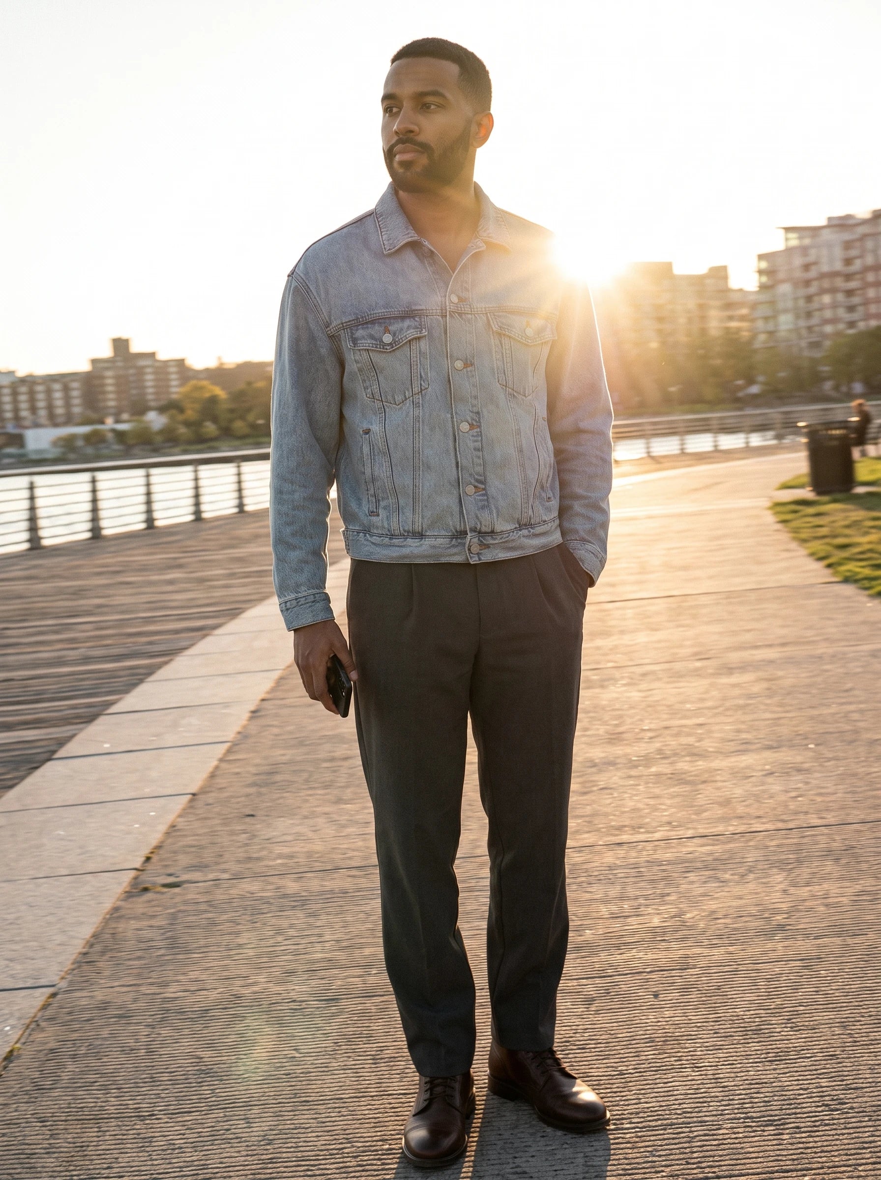 Landon heavy trousers - Dark grey