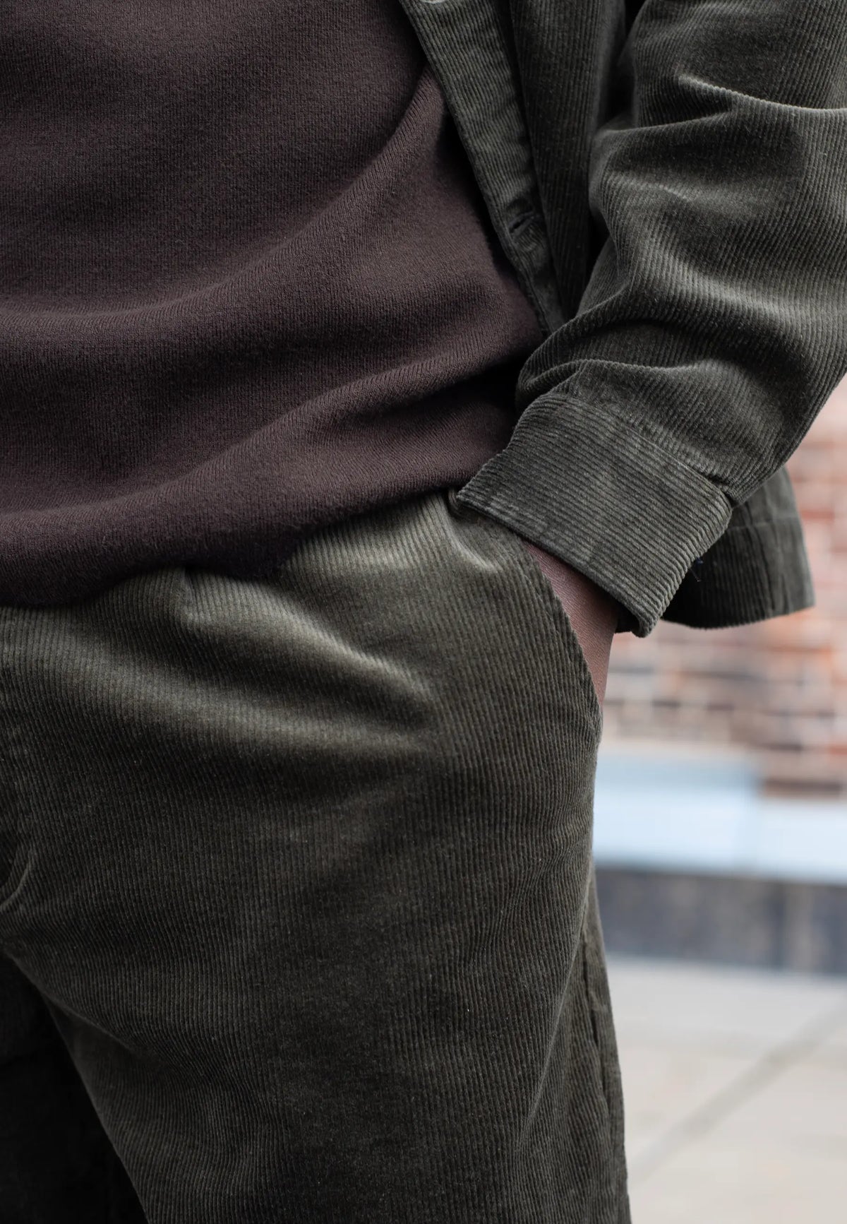 Lou cord trousers - Green, lifestyle image