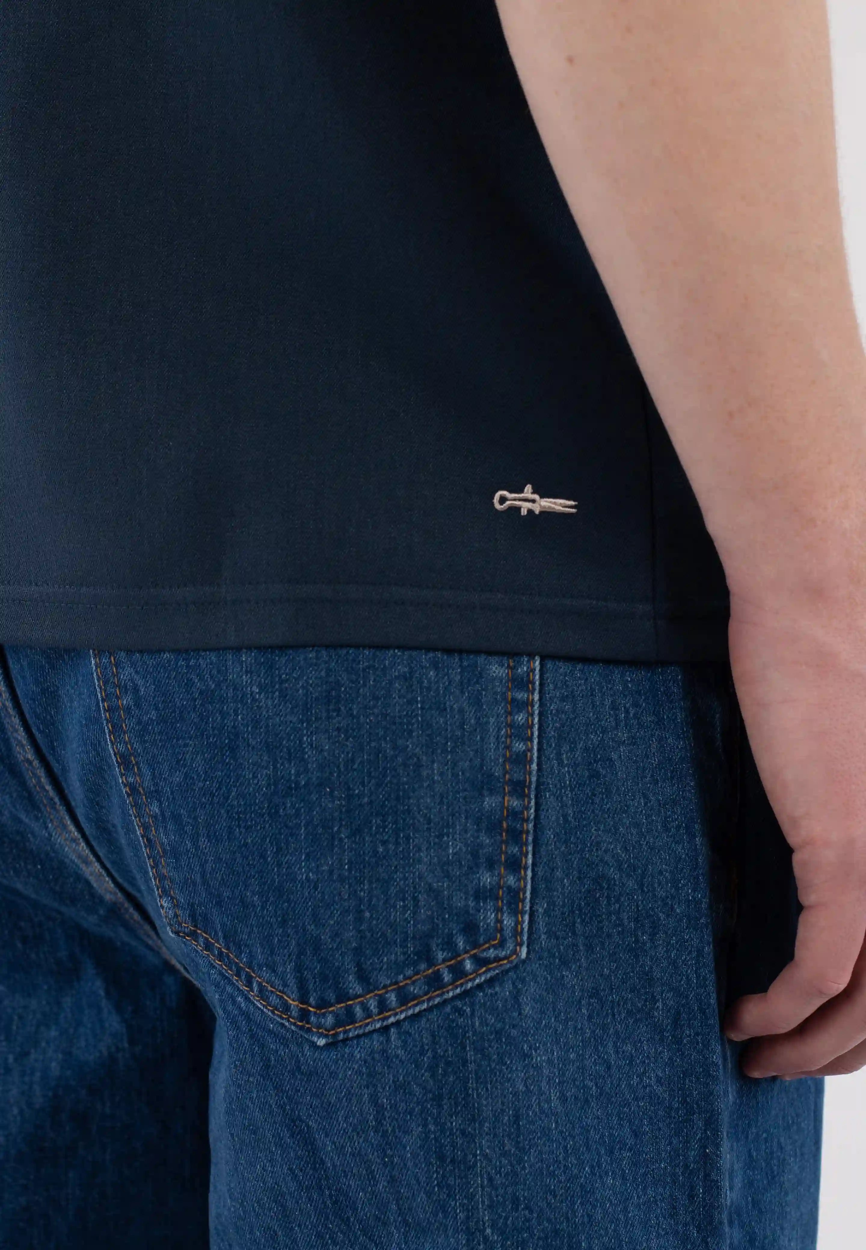 Riven viscose t-shirt - Blue