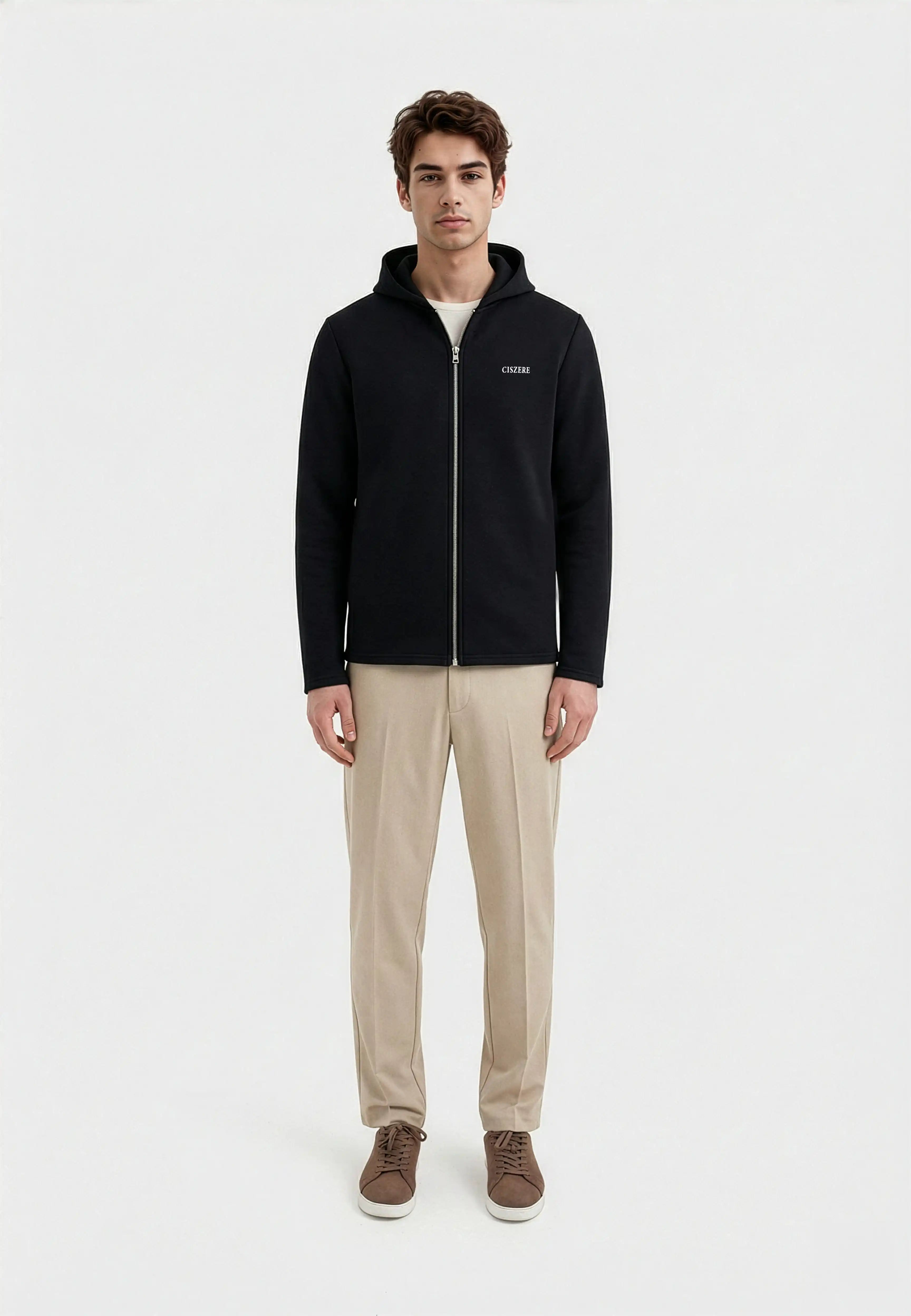 Ryder full zip hoodie - Black