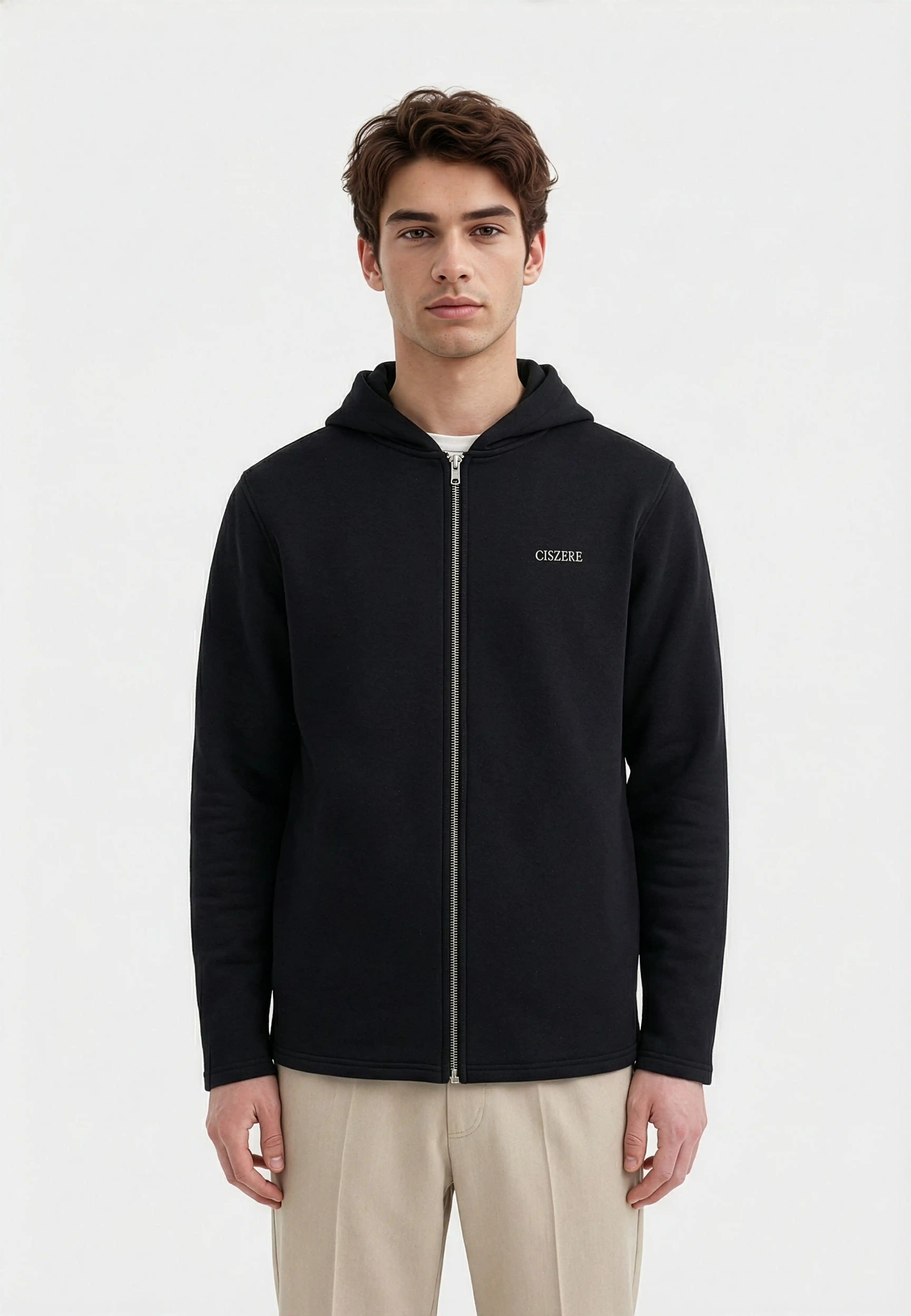 Ryder full zip hoodie - Black