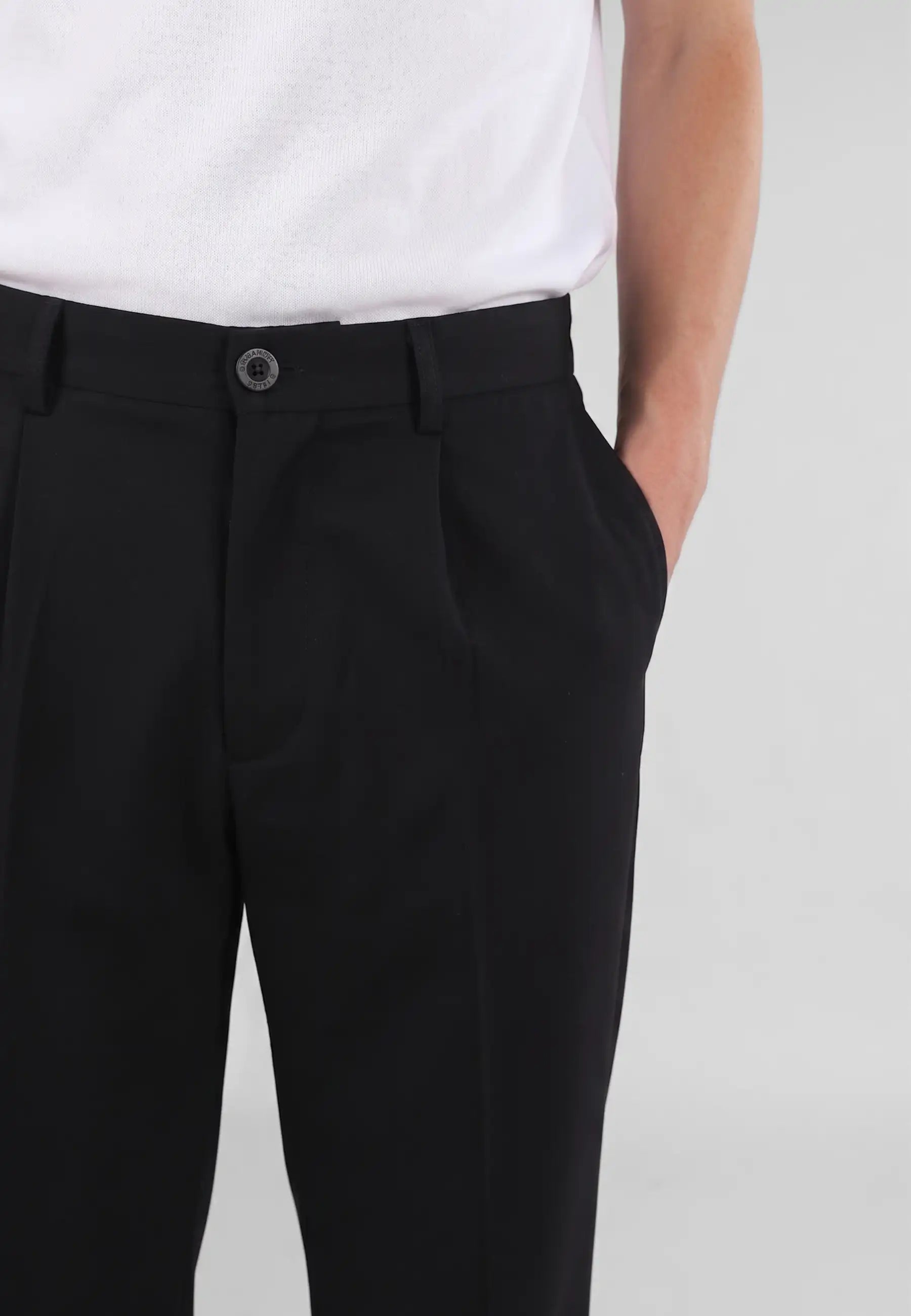 Landon heavy trousers - Black