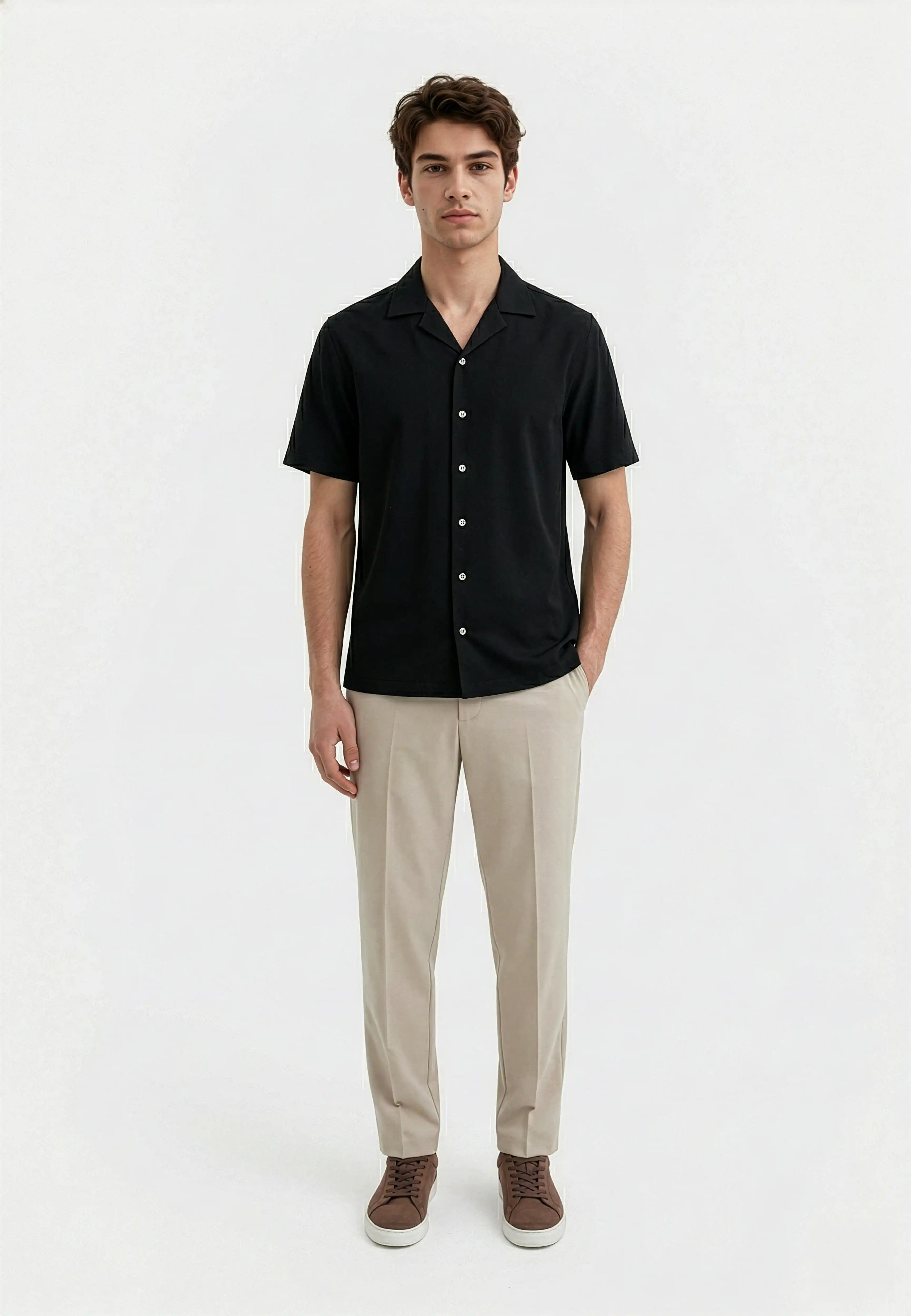 Vayo viscose shirt - Black